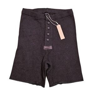 SKIMS Waffle Shorts Dark Chocolate  XS